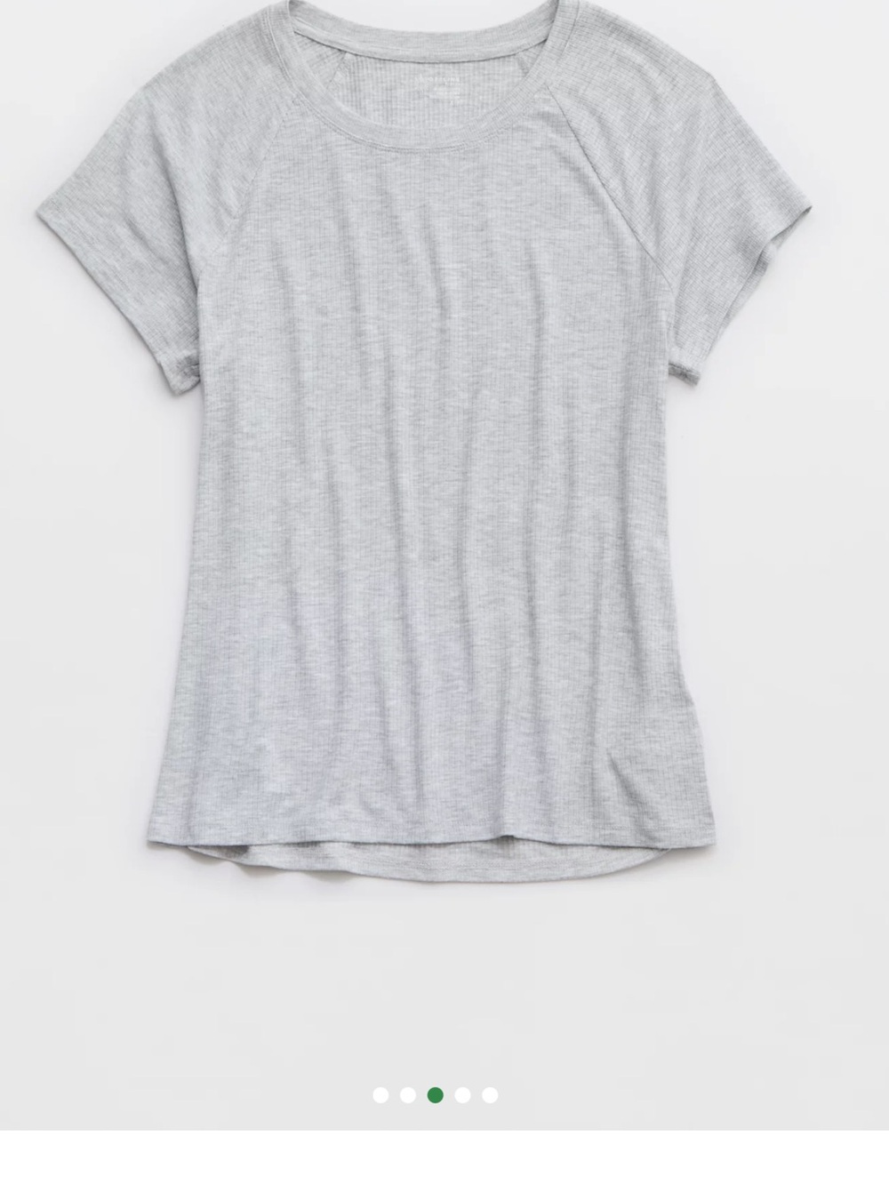 aerie Heather Gray Short Sleeve Crewneck Tee